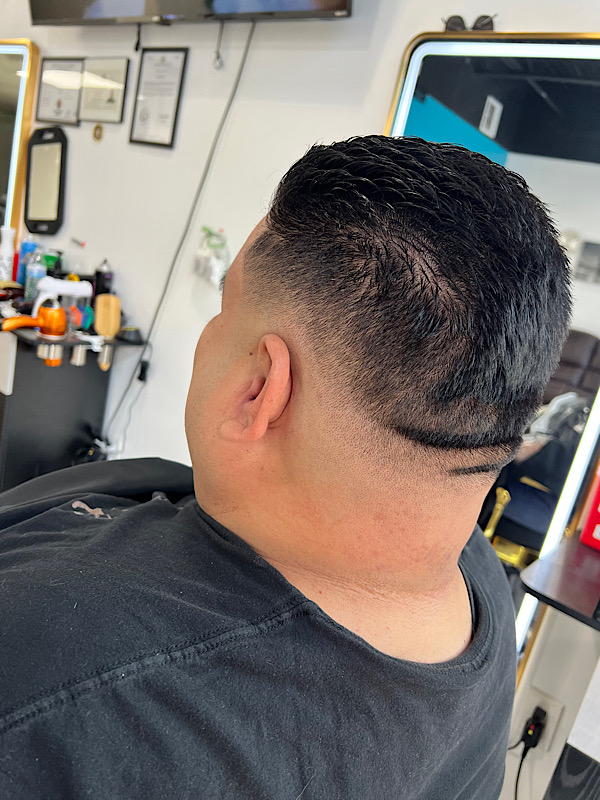 Short and faded haircuts